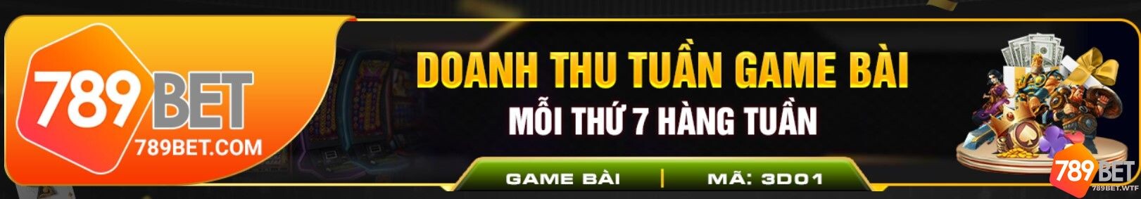 Khuyến mãi game bài 789bet theo doanh thu tuần