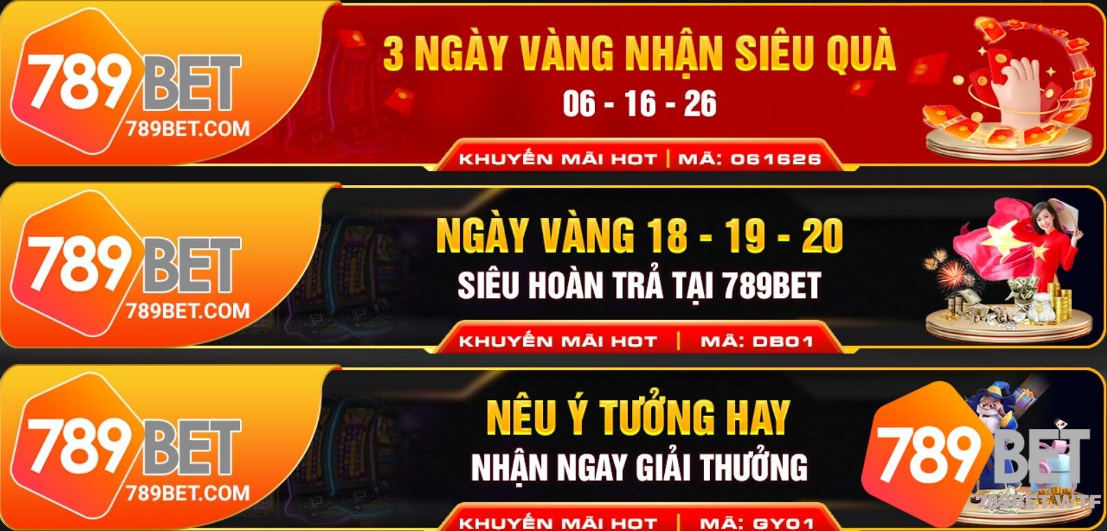 Những khuyến mãi siêu hot 789bet