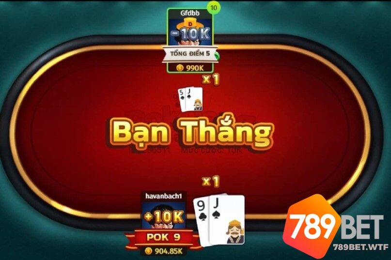 Cách tính điểm trong game bài Royal Pok Deng 789bet