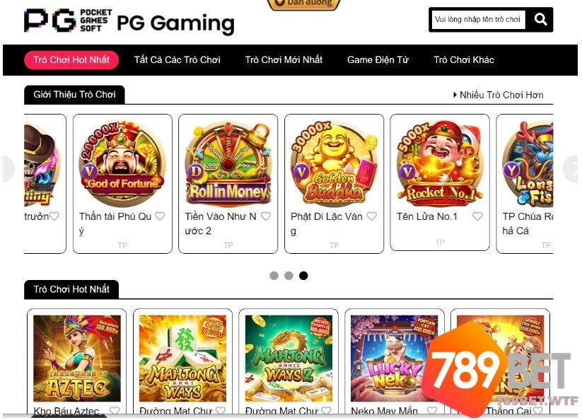 789bet hiện đang có những thể loại game slot nào?